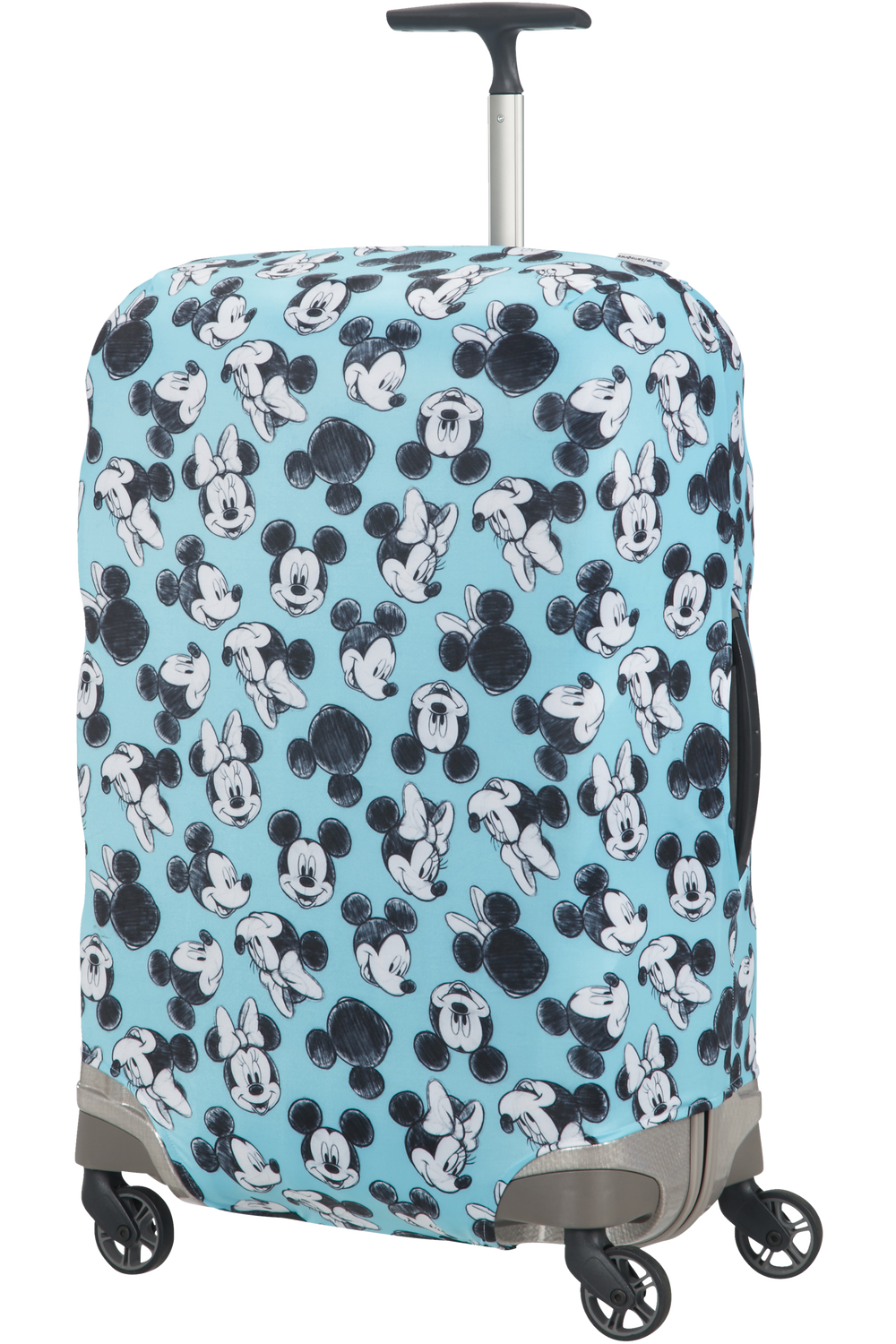 Samsonite Obal na kufr M - Spinner 69cm modrá Mickey/Minnie Blue 122306-7923