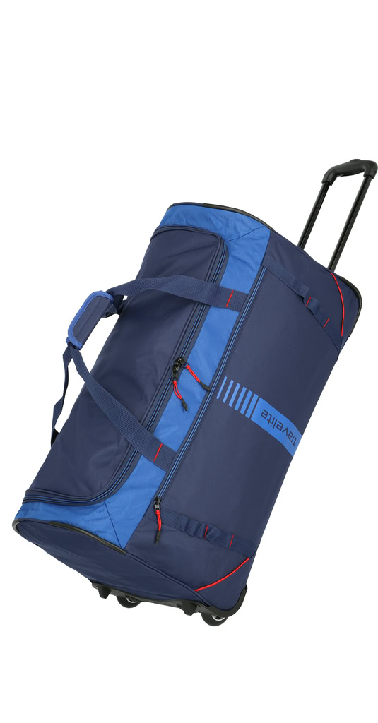 Travelite Basic Active 71cm Cestovní taška na kolečkách Modrá Blue Navy 86L