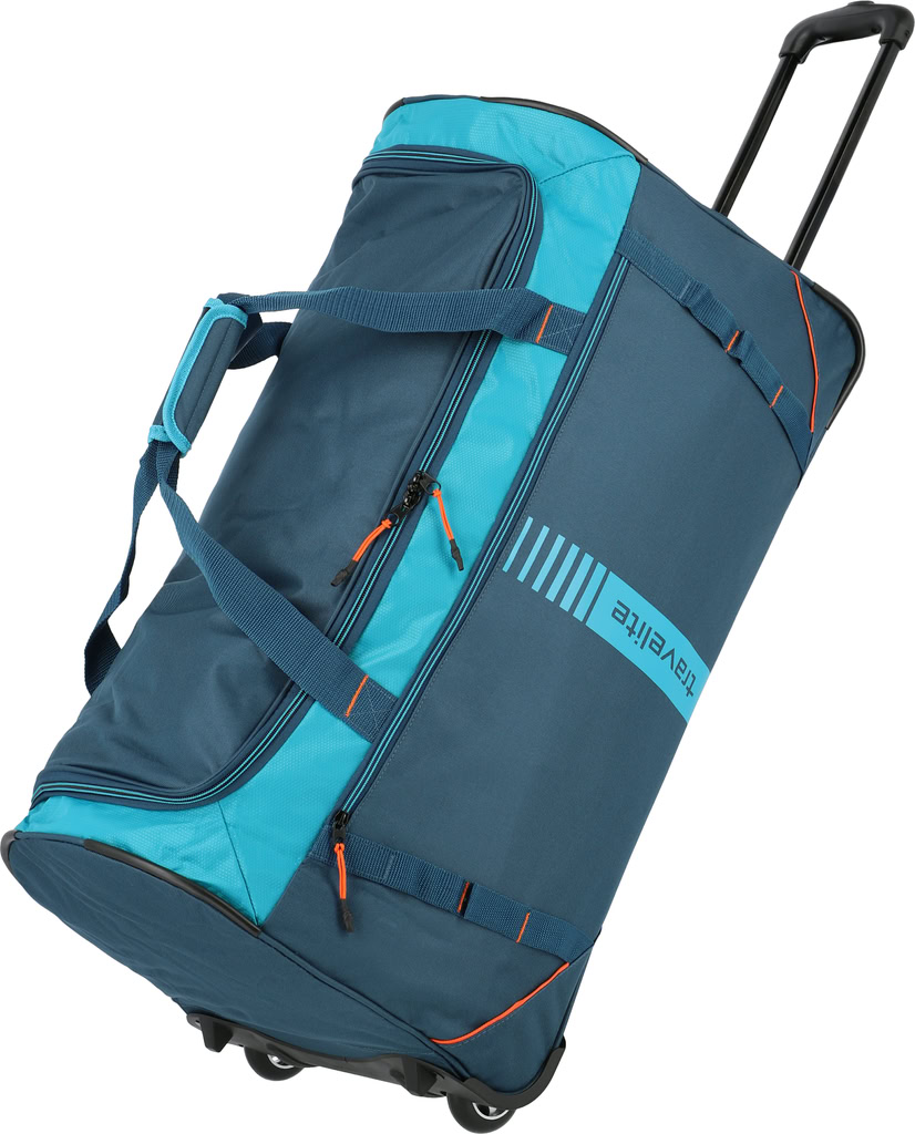 Travelite Basic Active 71cm Cestovní taška na kolečkách Modrá Petrol 86L