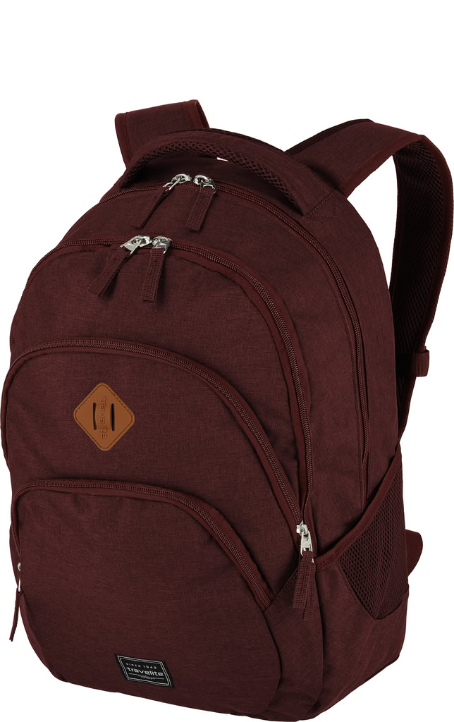 Travelite Basics Backpack Melange Bordeaux