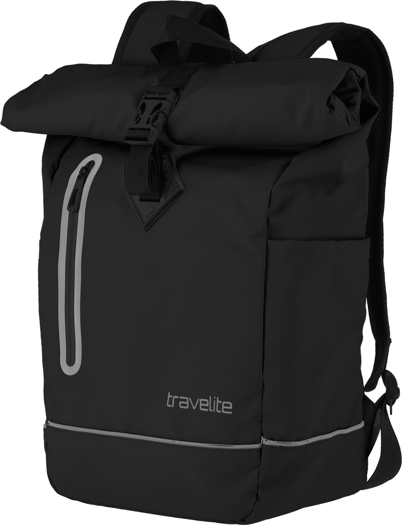 Travelite Basics Batoh Roll-up Plane Černý 19L