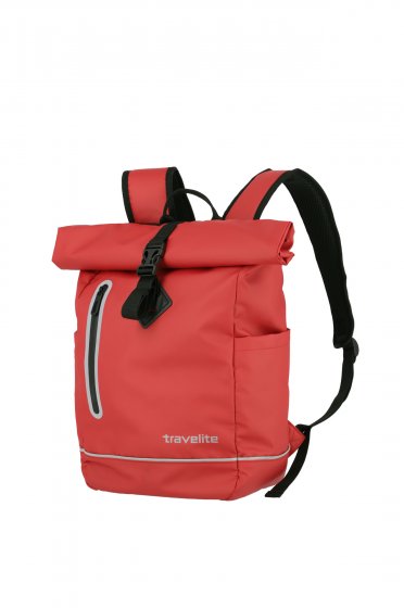 Travelite Basics Batoh Roll-up Plane Červený 19L