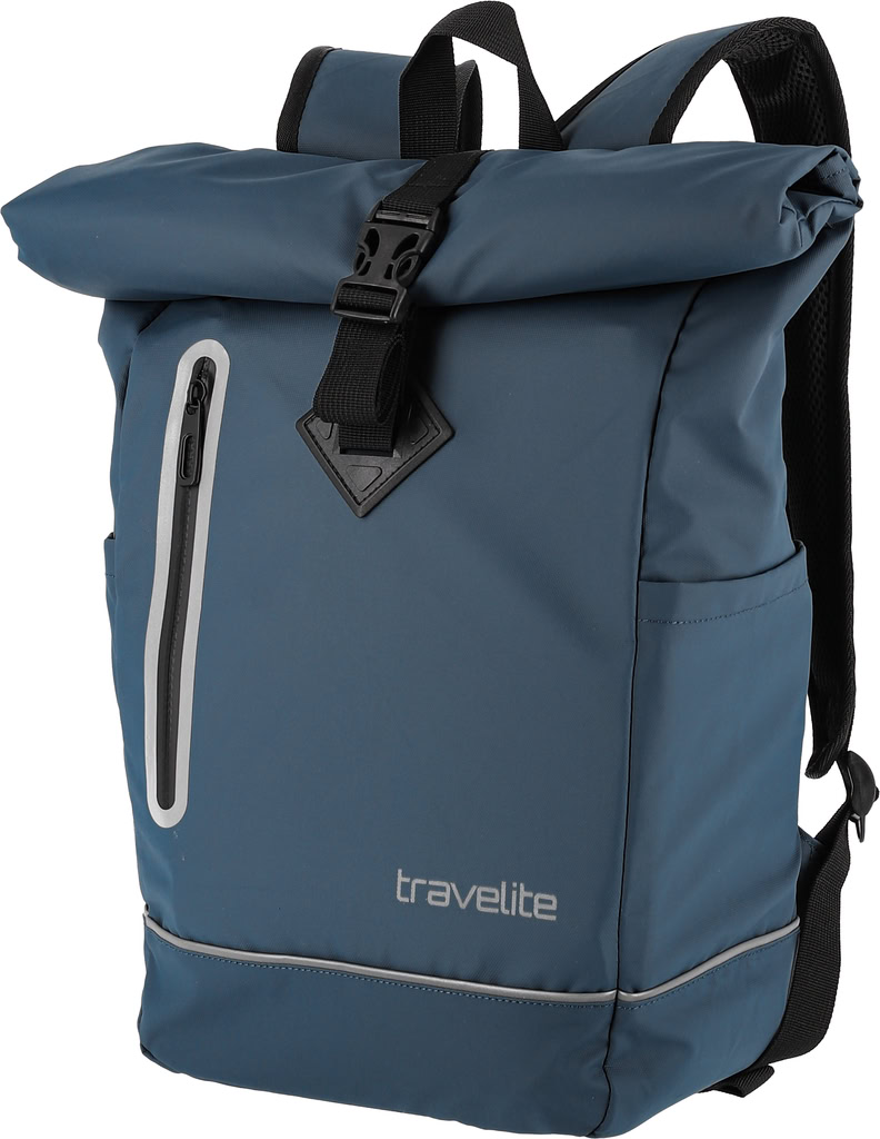 Travelite Basics Batoh Roll-up Plane Modrý Navy 19L