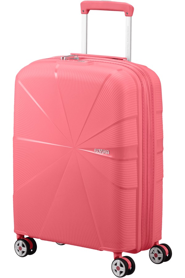 American Tourister Starvibe 55cm Spinner rozšiřitelný Růžový Sun kissed coral