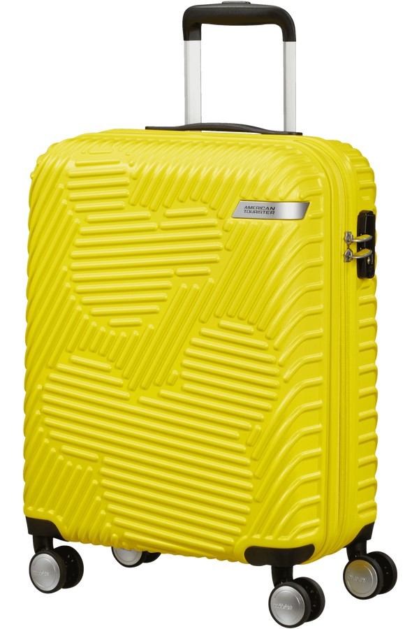 American Tourister Mickey Clouds 55cm Spinner rozšiřitelný Žlutý Electric Lemon