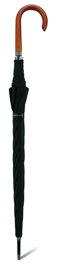 Pierre Cardin deštník Dlouhý automatický Černý 92cm/110cm