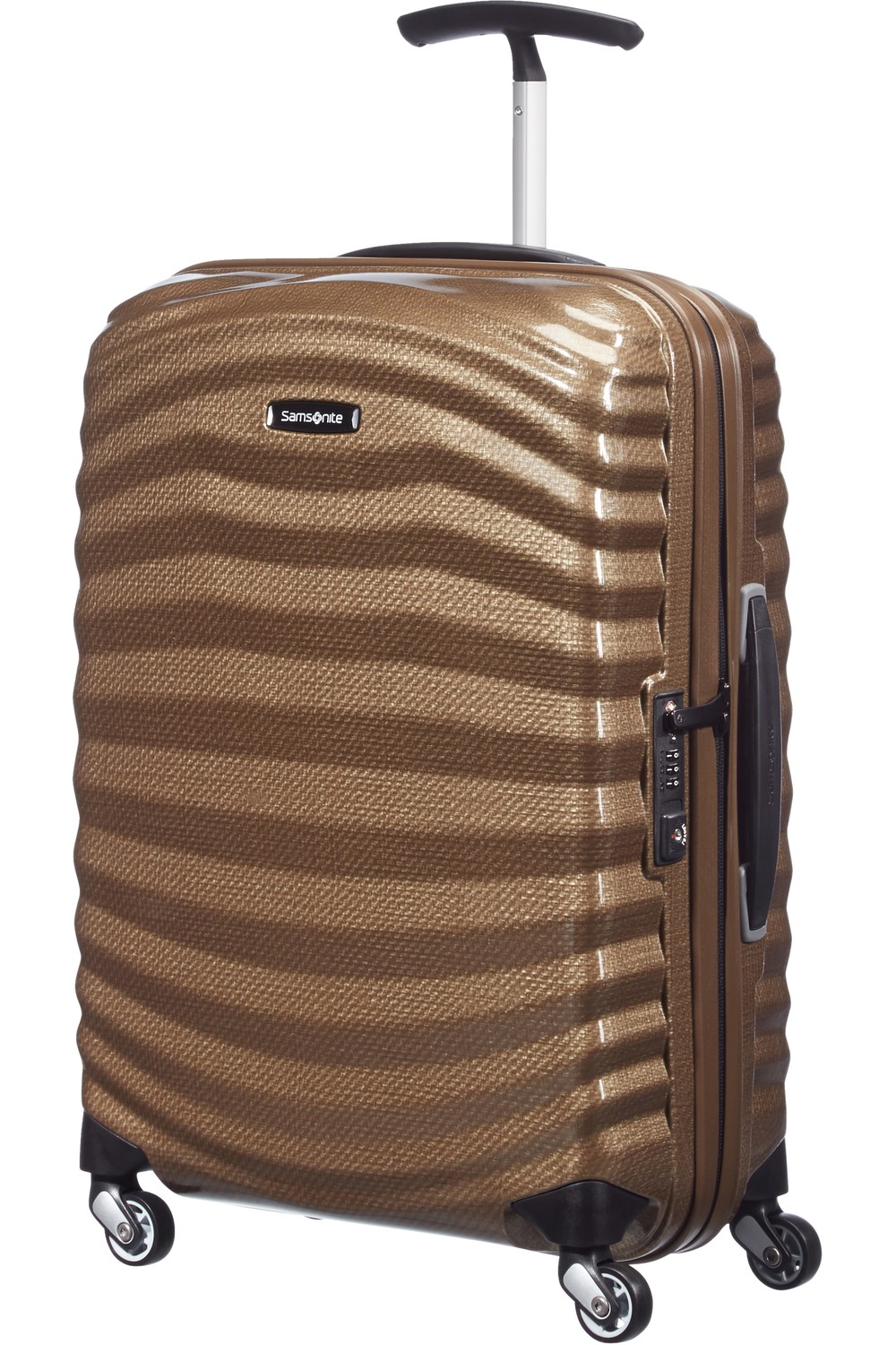 Samsonite Kufr Lite-shock Spinner 55 Zlatý Sand