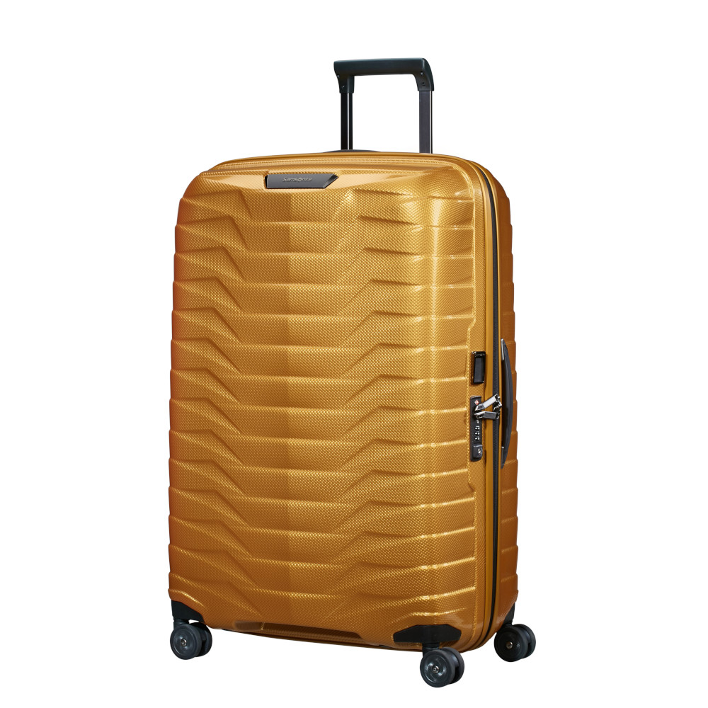 Samsonite Skořepinový kufr Proxis L Zlatý Honey gold 98 l