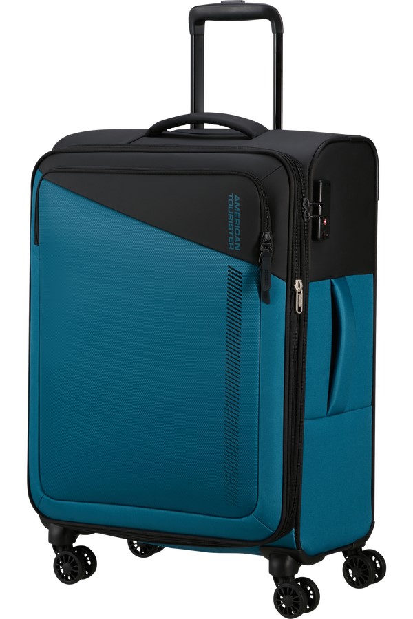 American Tourister Daring Dash Spinner Rozšiřitelný TSA 66cm Černá/modrá