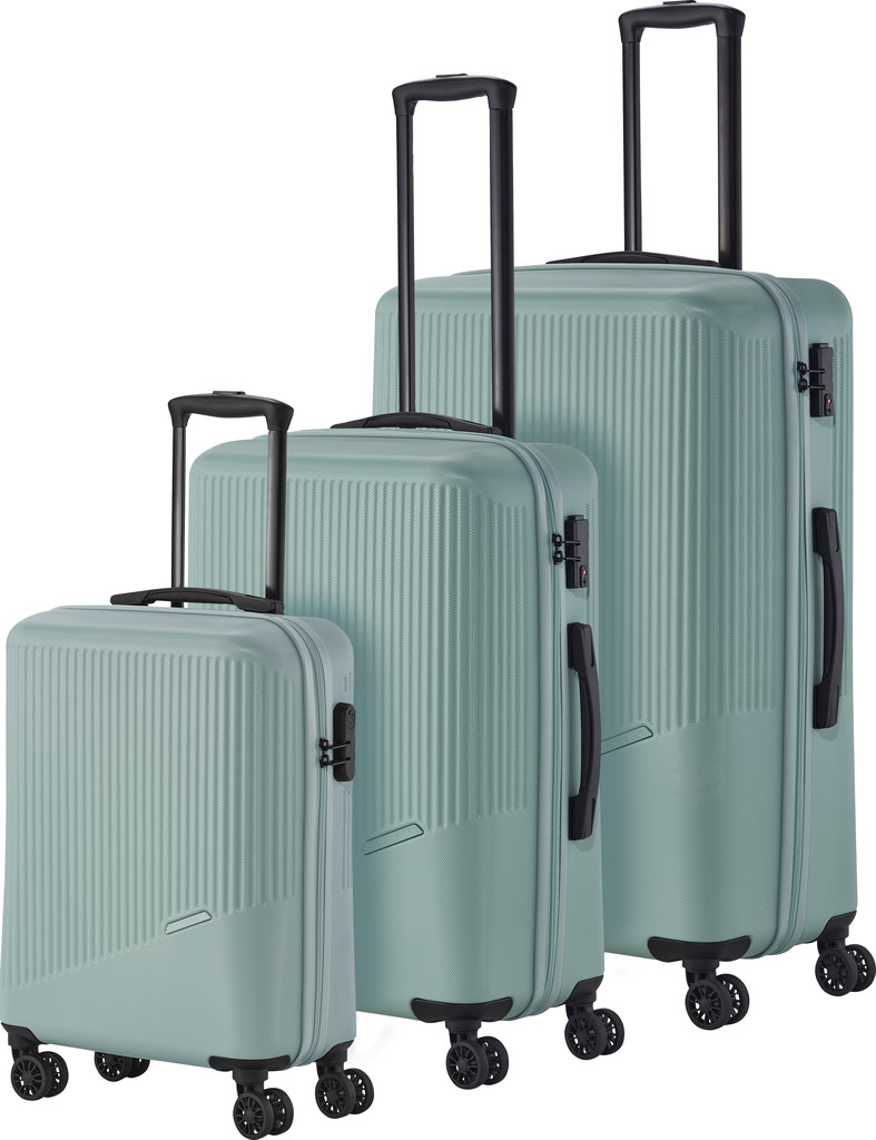 Travelite BALI Sada 3 kufrů 55/67/77cm Zelená Mint