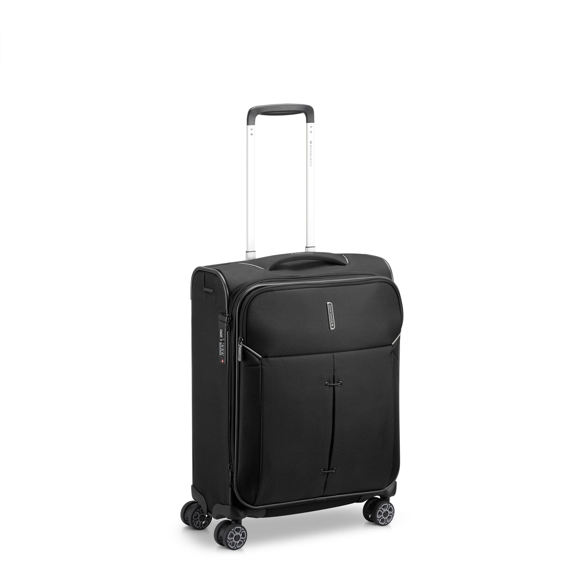 Roncato IRONIK 2.0 55cm Spinner Černá Rozšiřitelný