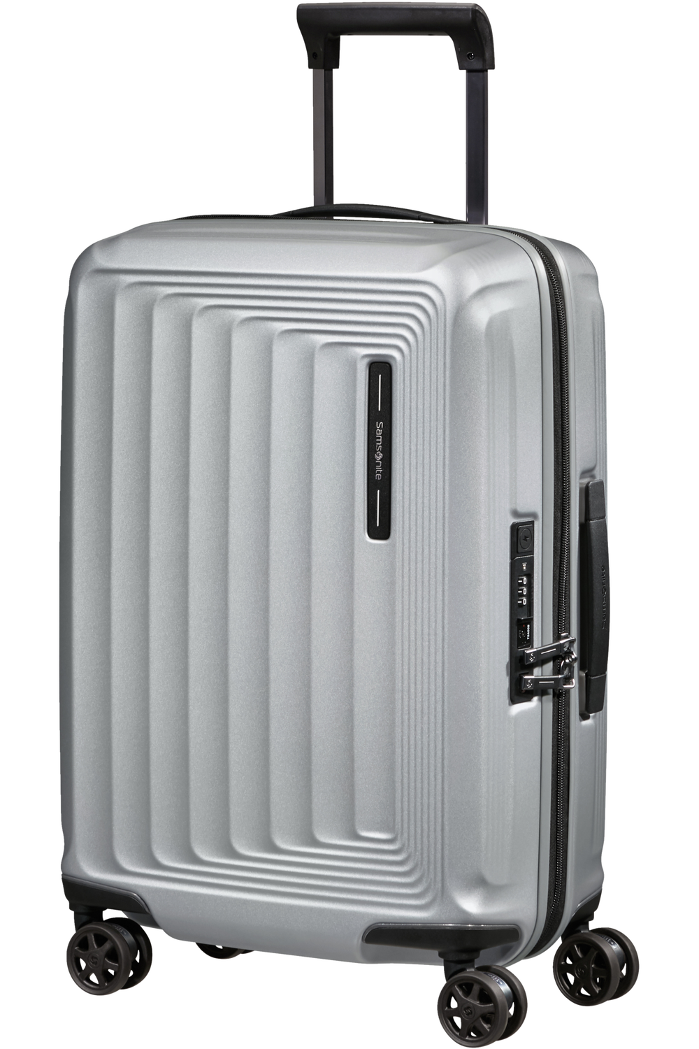 Samsonite Nuon Spinner rozšiřitelný 55cm Stříbrná