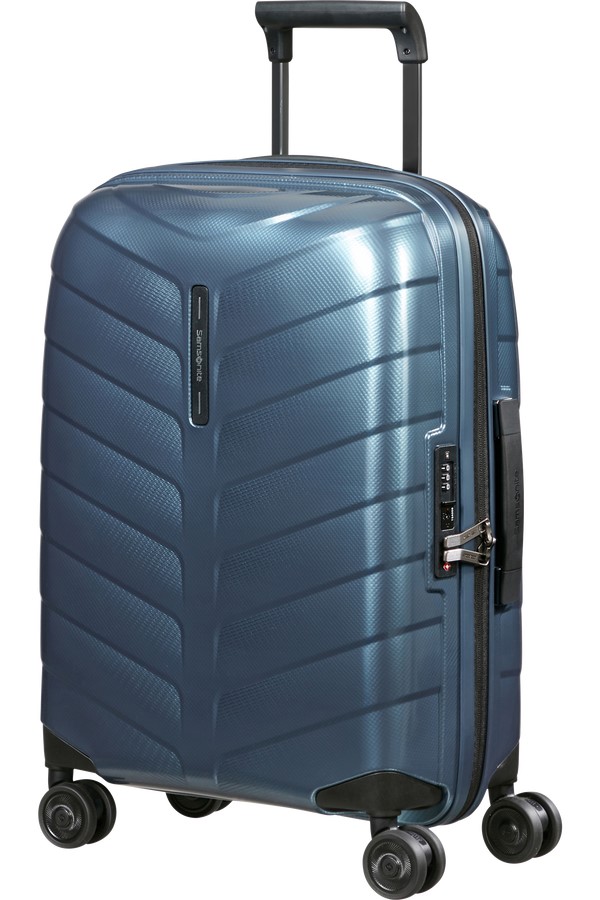 Samsonite ATTRIX Spinner 55cm Modrý Steel Blue rozšiřitelný