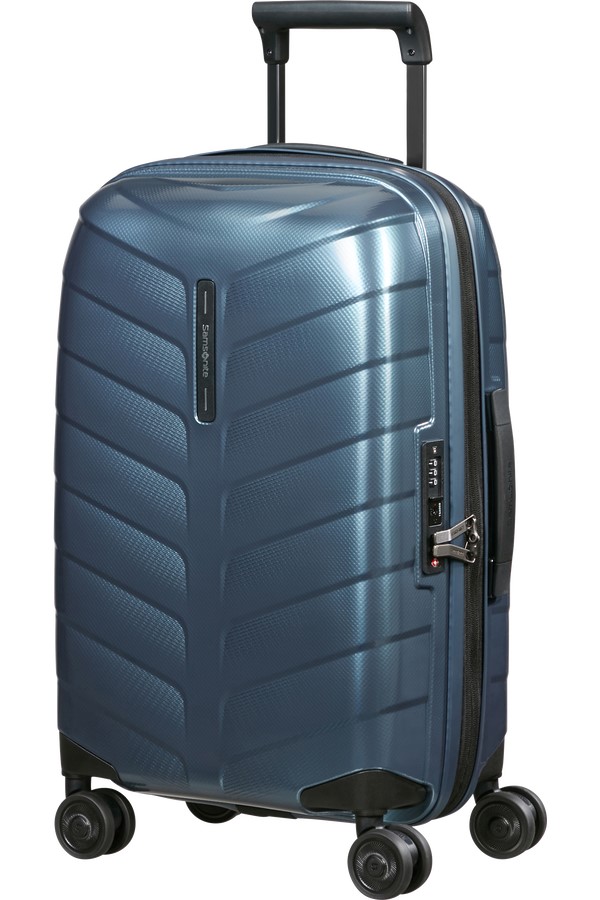 Samsonite ATTRIX Spinner 55cm Modrý Steel Blue rozšiřitelný