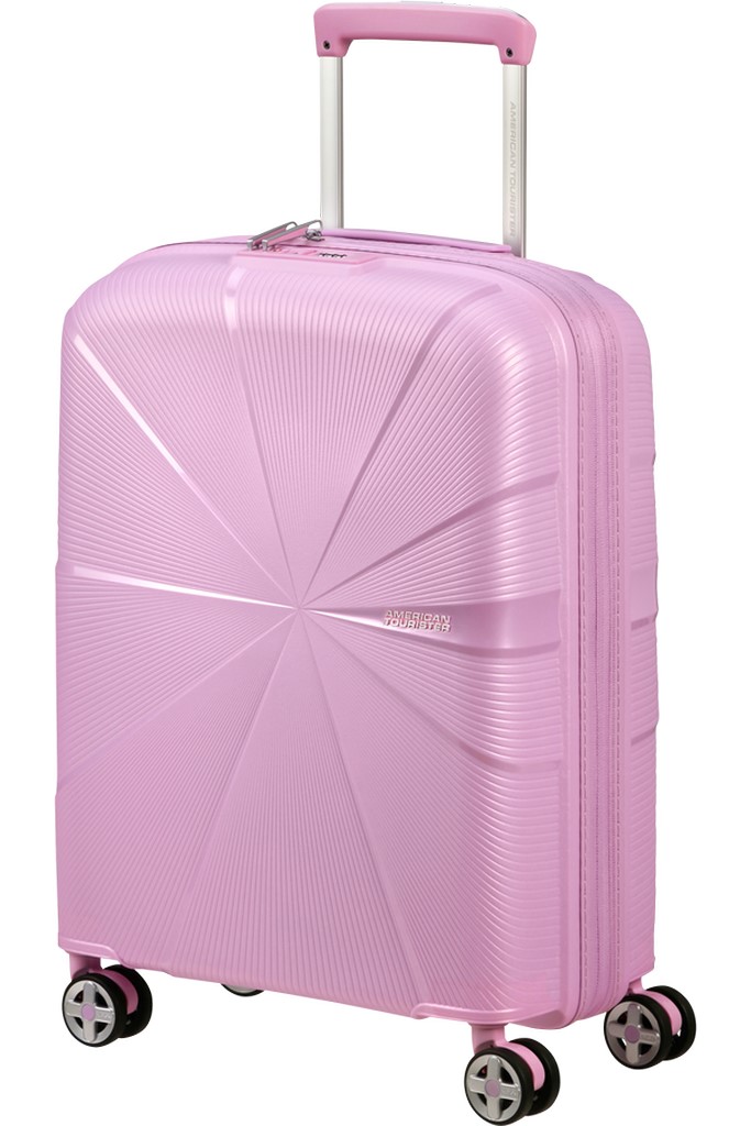 American Tourister Starvibe 55cm Spinner rozšiřitelný Fialový Metallic Pastel Lavender