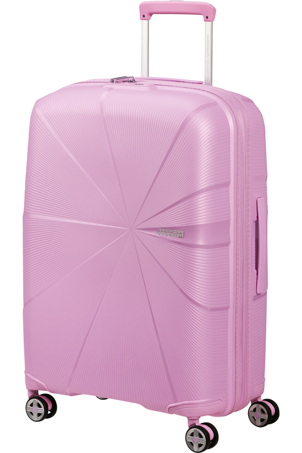 American Tourister Starvibe 67cm Spinner rozšiřitelný Fialový Metallic Pastel Lavender