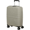 19879 5 american tourister flytwist 55cm spinner bezovy sandstone rozsiritelny