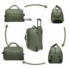 4546 kono eq2235 cestovni taska na koleckach zelena 55cm 55l