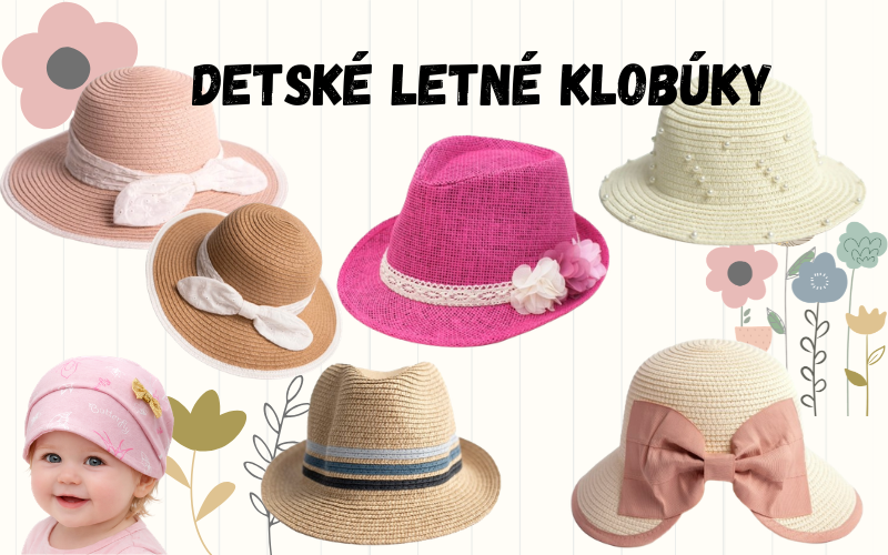 Detské letné klobúky