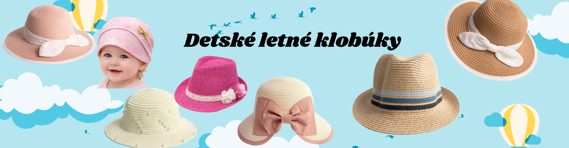 detské letné klobúky