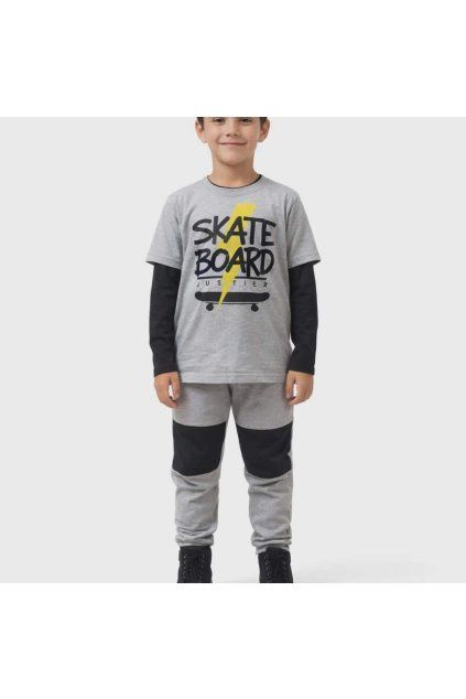 chlapcenska suprava scate sivo cierna