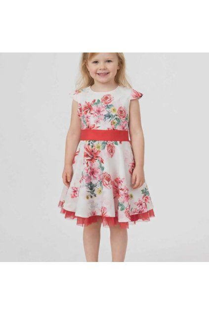 dievcenske saty bielo cervene