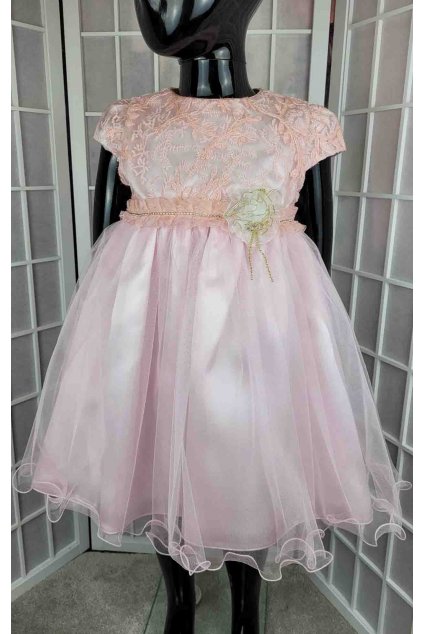 La Dora dievčenske šaty ružové