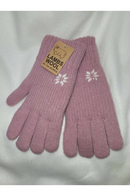 damske rukavice staro ruzove