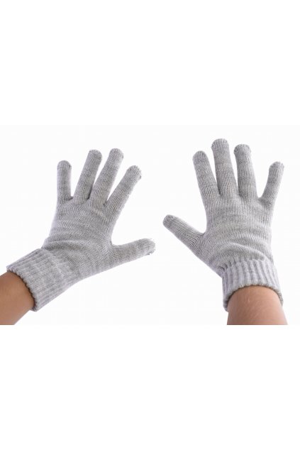 zimné rukavice svetlo sive