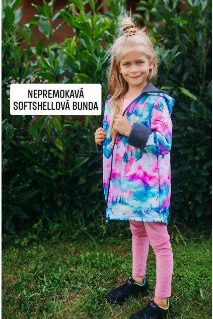 softshellova bunda modro ruzova 2