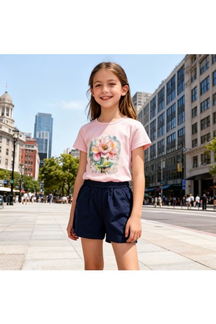 letna dievcenska suprava ruzovo modra