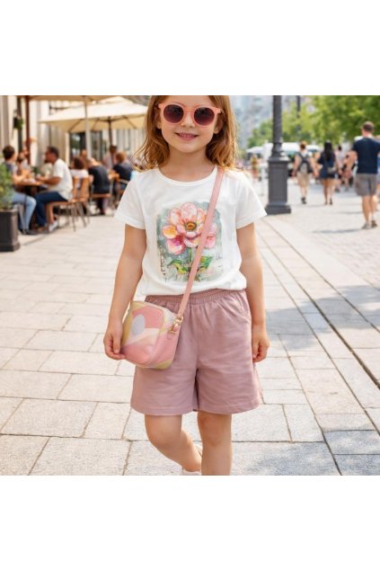 letna dievceska suprava ruzovo biela