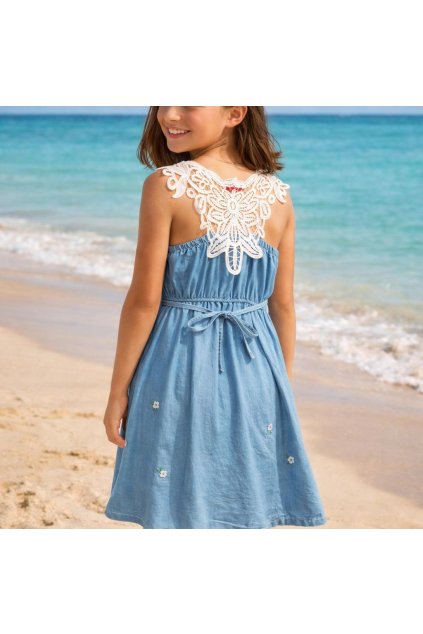 dievcenske saty modre