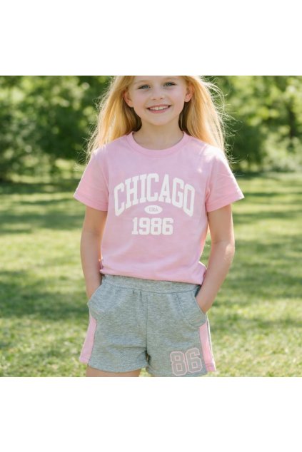 letna dievcenska suprava ruzovo siva