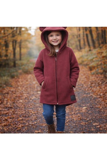 bordova mikina s usami