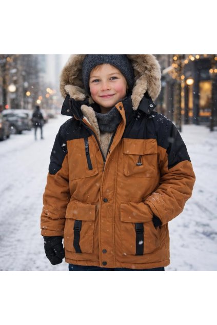 chlapcenska zimna bunda