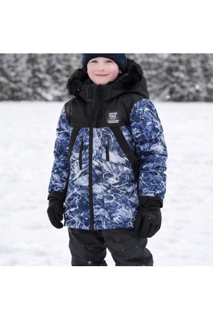 chlapcenska zimna bunda modra