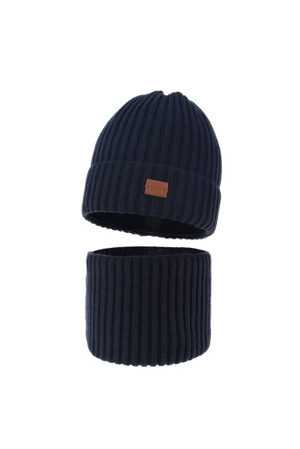 ciapka a sal Fargo tmavo modry