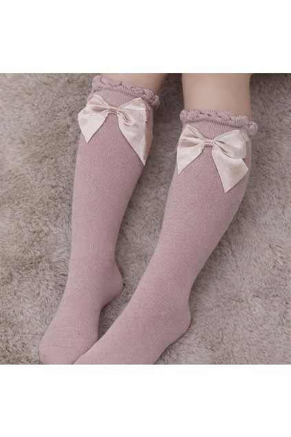 dievcenske ruzove podkolienky