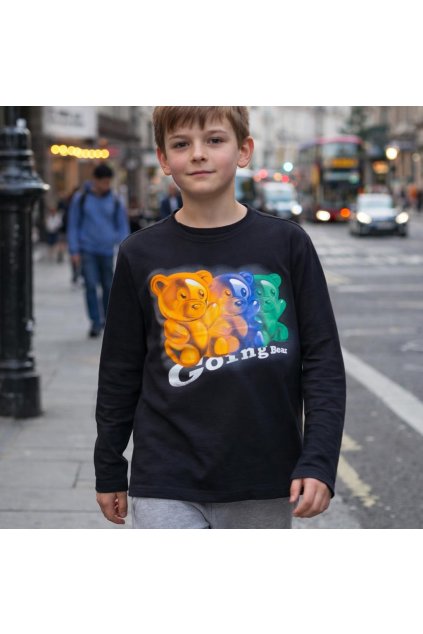 chlapcenske tricko cierne dlhy rukav