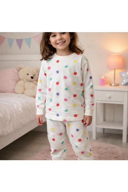 dievcenske bodkove pyzamo