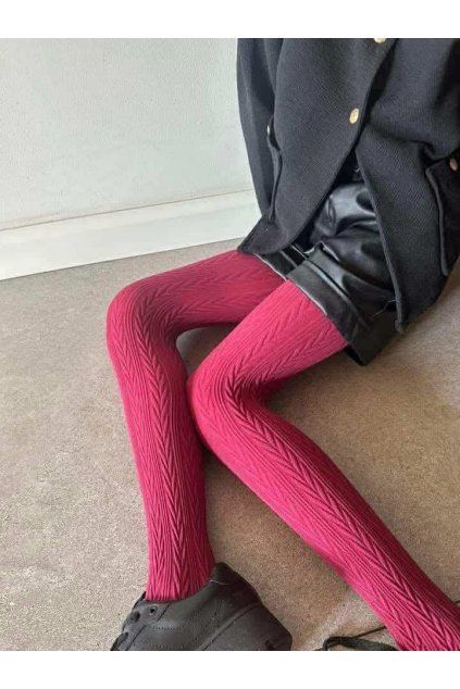 dievcenske silonky bordove