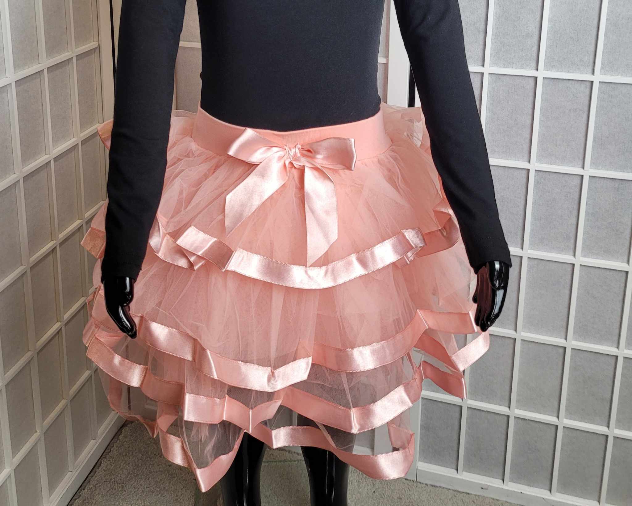 Dievčenská sukňa broskyňová Veľkosť: 128