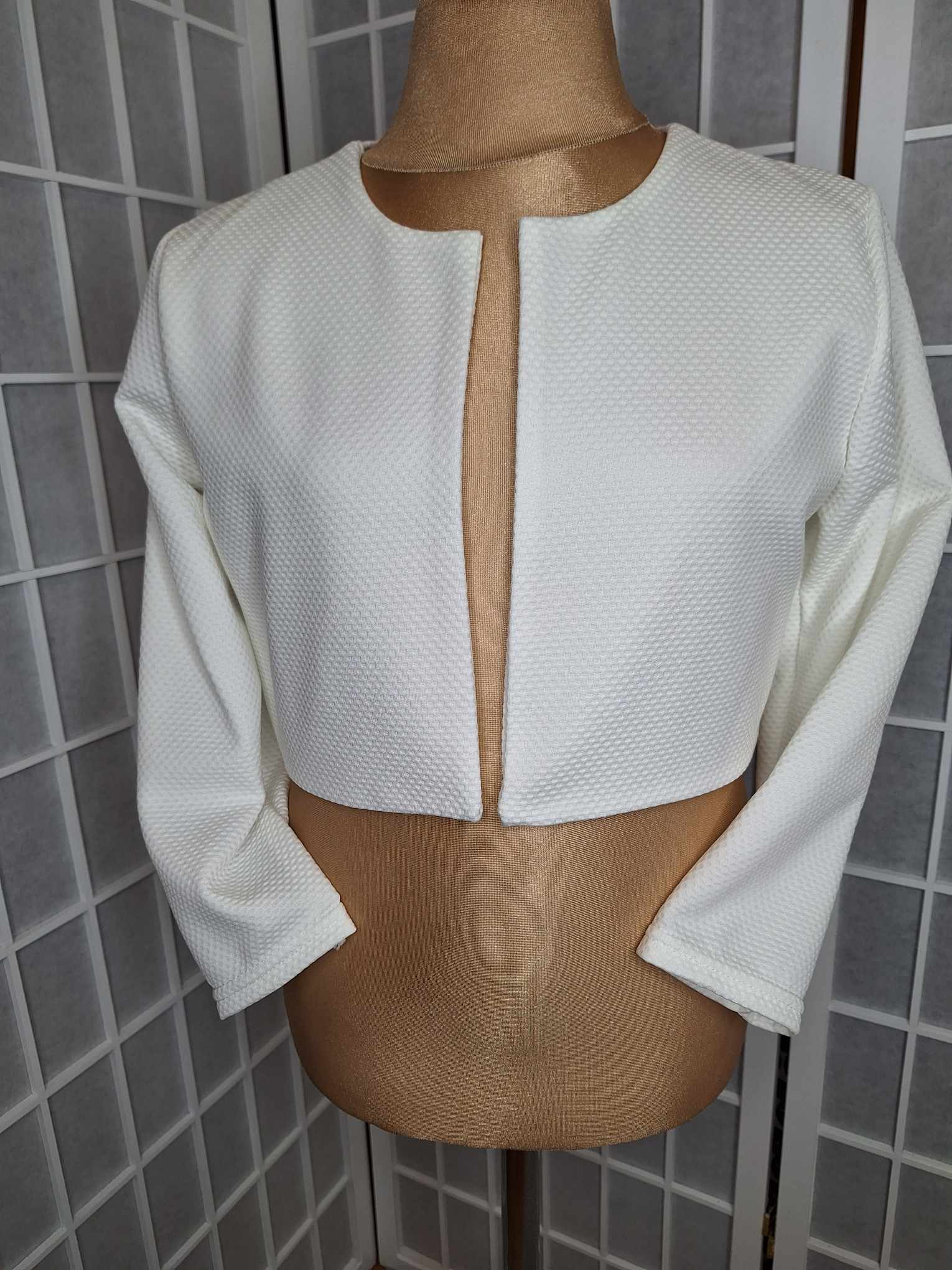 Dievčenské bolerko biele Veľkosť: 128