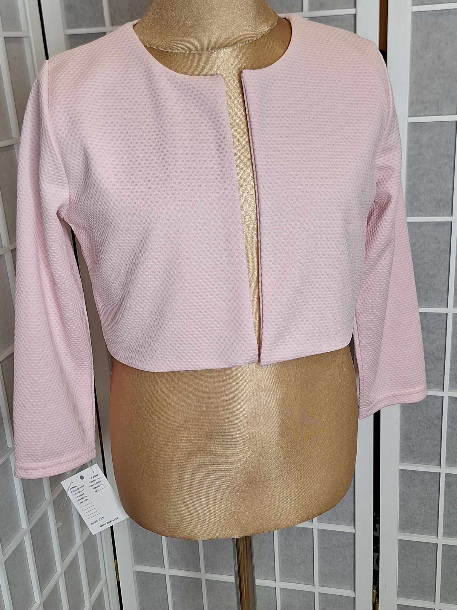 Dievčenské bolerko ružové Veľkosť: 128