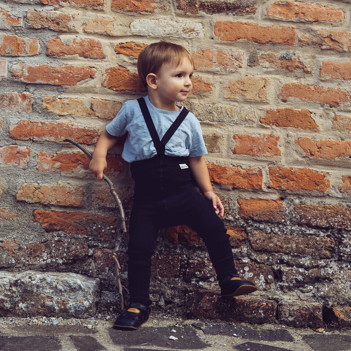 Detské pančuchy na traky čierne Veľkosť: 2-4 r (98-104)