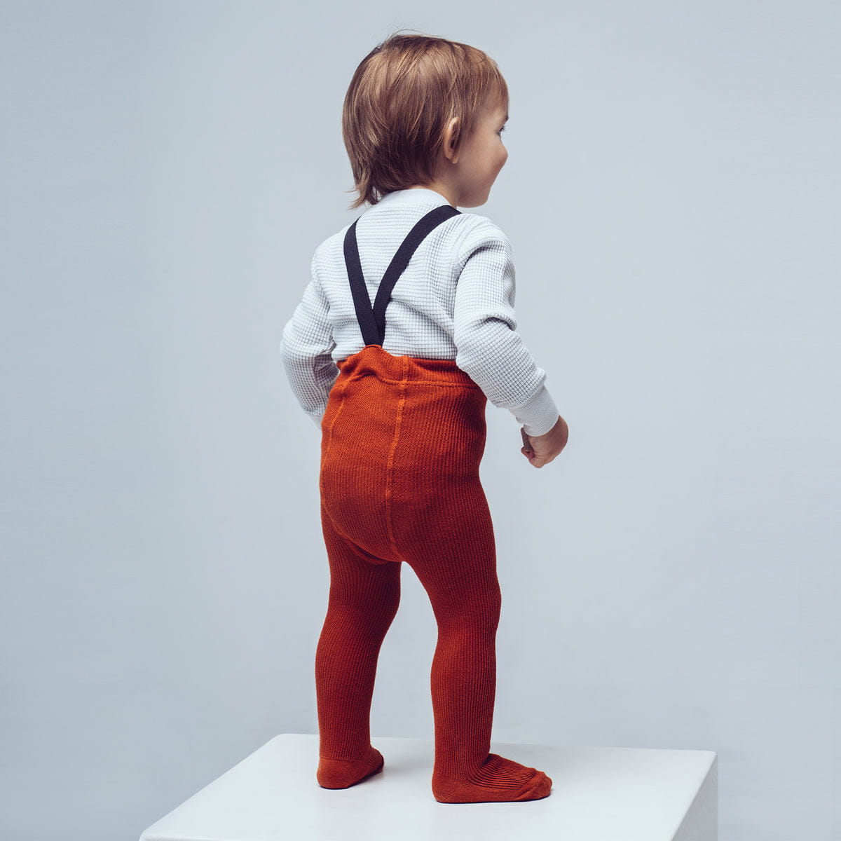 Detské pančuchy na traky tehlové Veľkosť: 2-4 r (98-104)