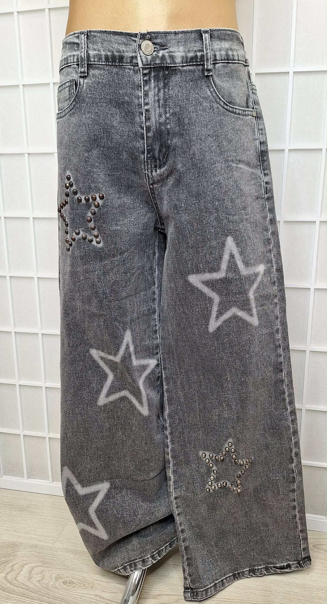 Dievčenské rifle sivé Veľkosť: 122/128