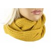 Dámsky šál nekonečný 130 cm horčicová