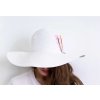 Art of Polo dámsky letný klobúk biely s výšivkou